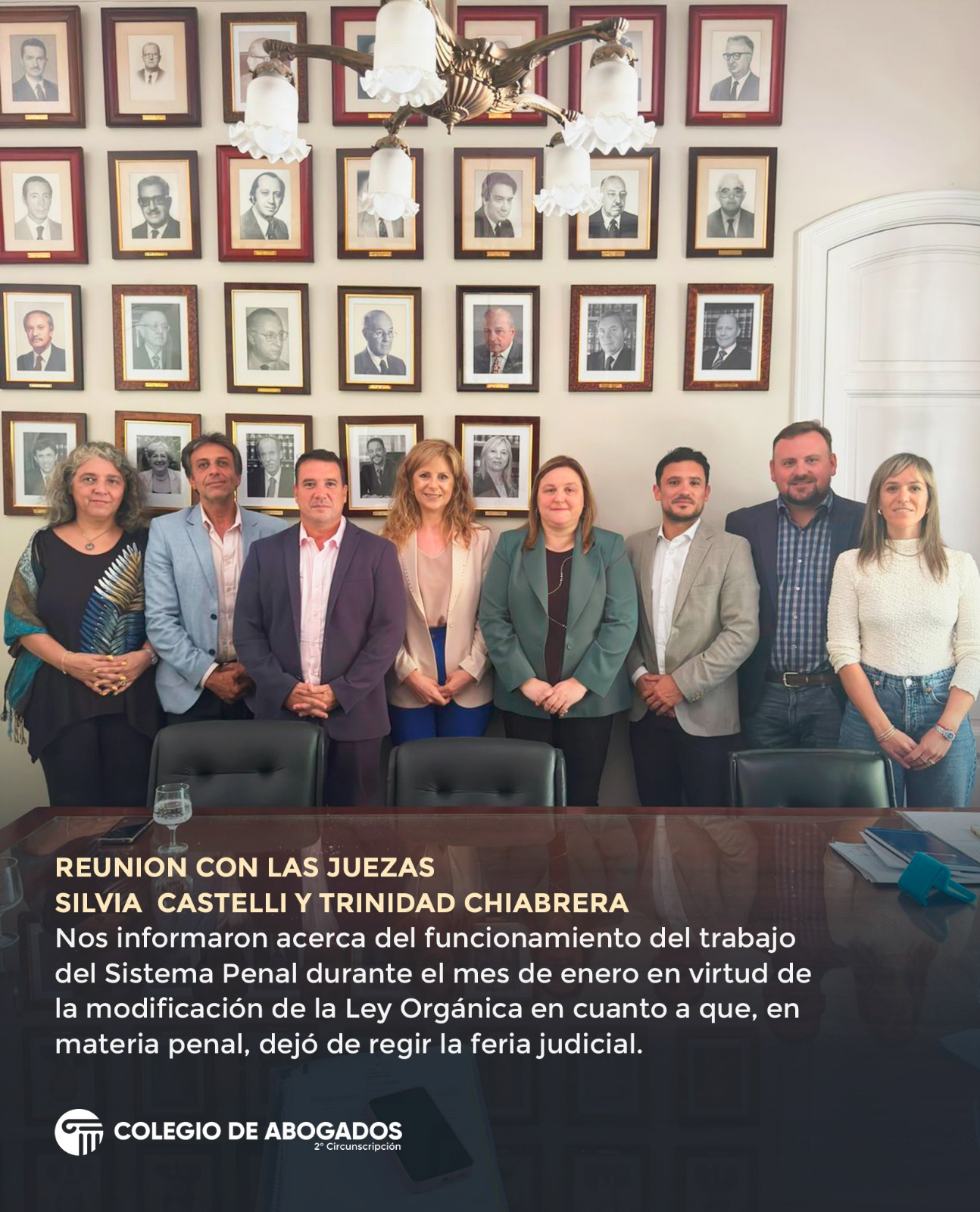 Nos reunimos con las Juezas Silvia Castelli y Trinidad Chiabrera, pertenecientes a la Coordinación del Colegio de Jueces Penales de 1ra. Instancia de Rosario.